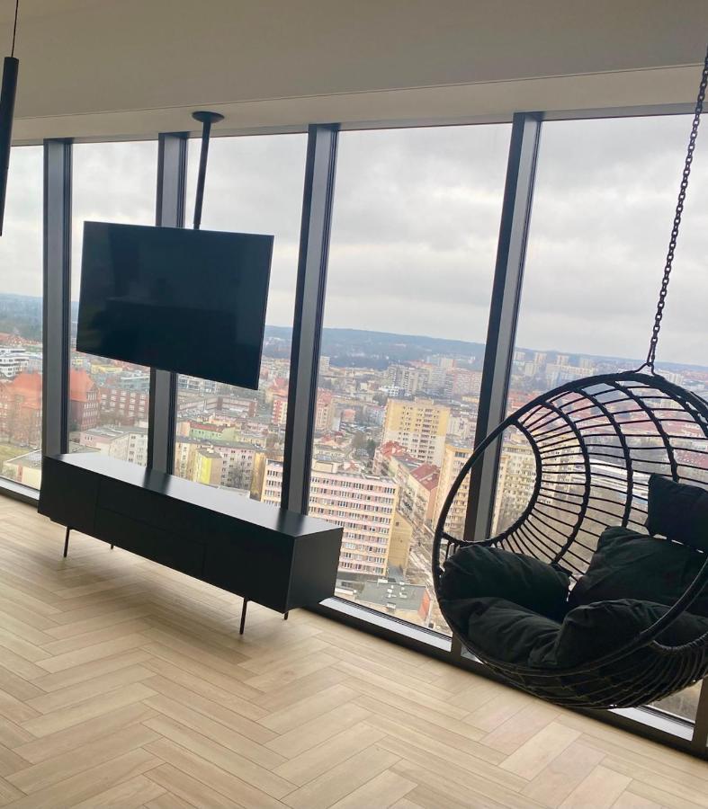 דירות Hanza Tower Szczecin Sky Apart 18Th Floor A מראה חיצוני תמונה