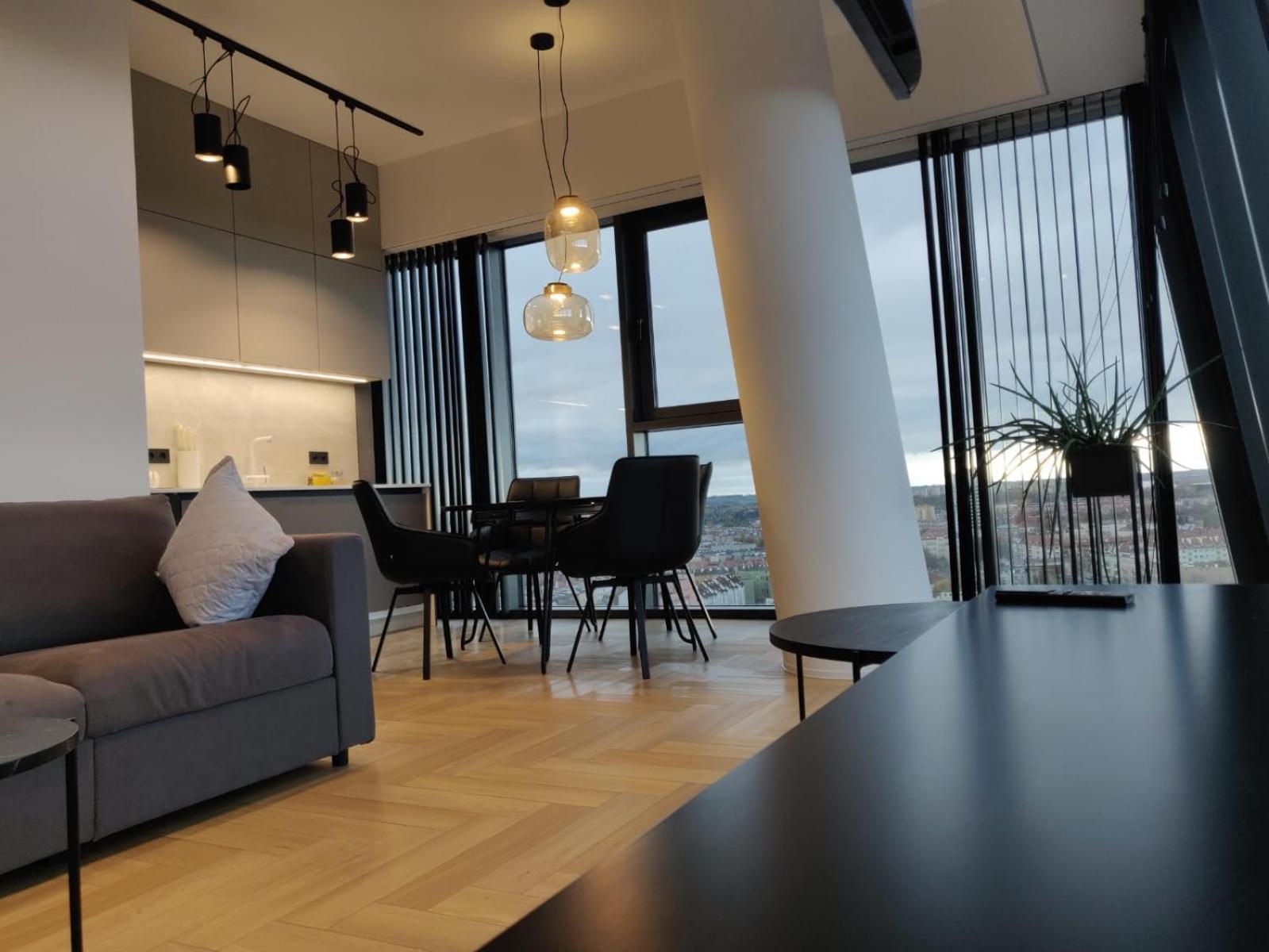 דירות Hanza Tower Szczecin Sky Apart 18Th Floor A מראה חיצוני תמונה
